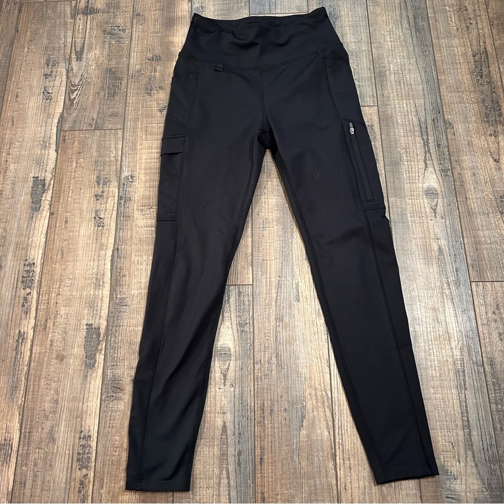 Baleaf Solid Black Leggings Pull On  Pants Women's Size Small S Cargo‎